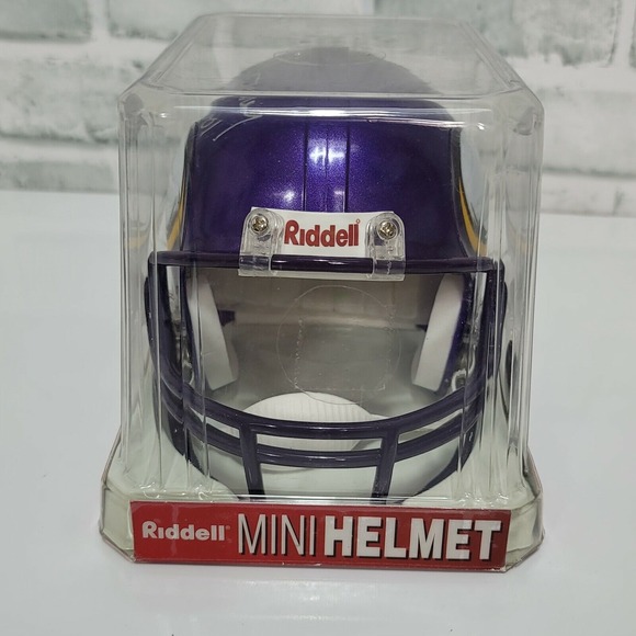 Riddell Ron Yary Signed Mini Helmet Vikings HOF 01 Autographed Collectible - Picture 7 of 10